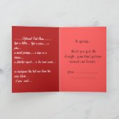 Roos Kaarten Roze bloemen Aangepast Wenskaart (Binnen)