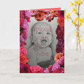 Roos Kaarten Roze bloemen Aangepast Wenskaart (Gele Bloem)