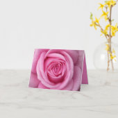 Roos Kaarten Roze bloemen Aangepast Wenskaart (Gele Bloem)