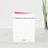 Roos Kaarten Roze bloemen Aangepast Wenskaart (Achterkant)