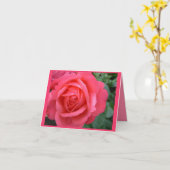 Roos Kaarten Roze bloemen Aangepast Wenskaart (Gele Bloem)