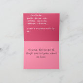 Roos Kaarten Roze bloemen Aangepast Wenskaart (Binnen)