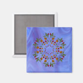 Roos Kaleidoscoop Magneet (Voorkant / Achterkant)