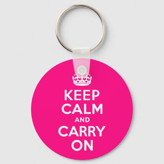 Roos kalm houden en doorgaan sleutelhanger (Voorkant)