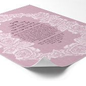 roos kandelen - lila poster (Hoek)