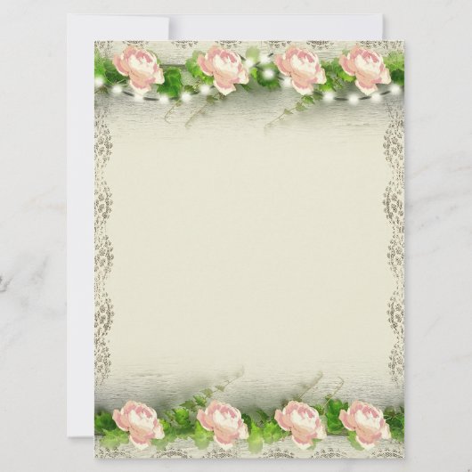  Roos & Kant bruiloft uitnodiging (Achterkant)