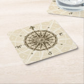  Roos Kartonnen Onderzetters (Schuin)