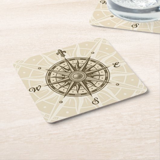  Roos Kartonnen Onderzetters (Schuin)