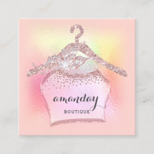 Roos Kast Hanger Dress Boutique Square Vierkante Visitekaartje