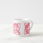 ROOS KELTISCHE KNOOP Espresso Cup Kop (Voorkant rechts)