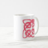 ROOS KELTISCHE KNOOP Witte Mok (Voorkant rechts)