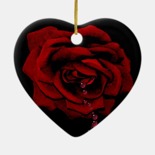 Roos Keramisch Ornament (Achterkant)