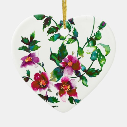  Roos Keramisch Ornament (Voorkant)