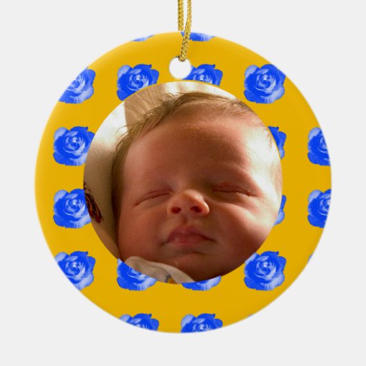 Roos Keramisch Ornament (Voorkant)