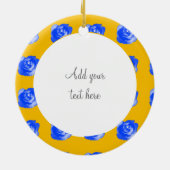 Roos Keramisch Ornament (Achterkant)