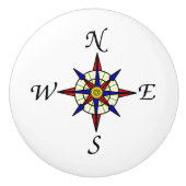 Roos Keramische Knop (Voorkant)