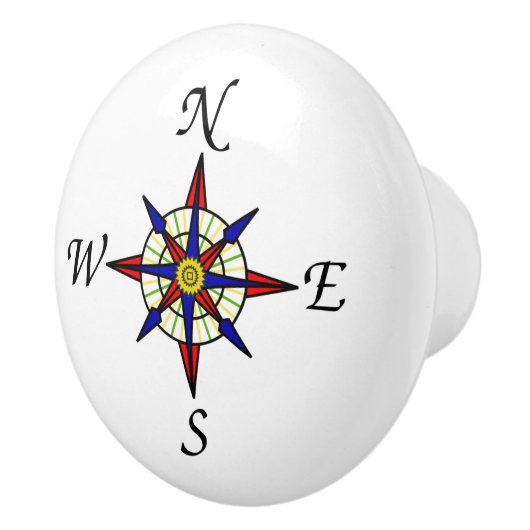 Roos Keramische Knop (Rechts)