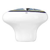 Roos Keramische Knop (Zijkant)