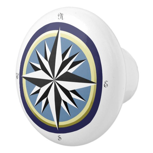 Roos Keramische Knop (Rechts)