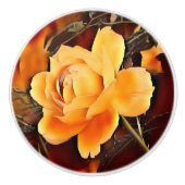 Roos Keramische Knop (Voorkant)