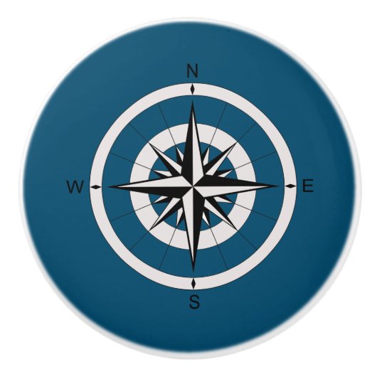 Roos Keramische Knop (Voorkant)