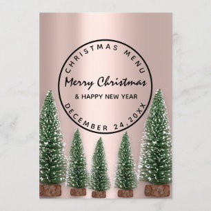 Roos kerstfeestdag wintermenu Groen Menu