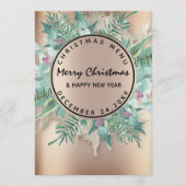 Roos kerstmis winterfeestdag wintermenu Wreater Menu (Voorkant)