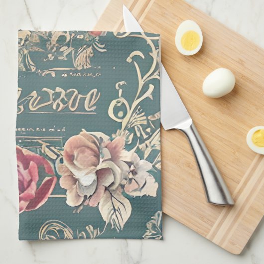  Roos keukenhanddoek (Quarter Fold)
