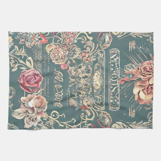  Roos keukenhanddoek (Horizontaal)