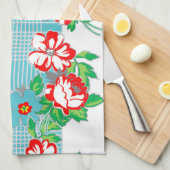Roos keukenhanddoek (Quarter Fold)