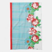 Roos keukenhanddoek (Verticaal)