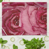 Roos keukenhanddoek #1 (Gevouwen)