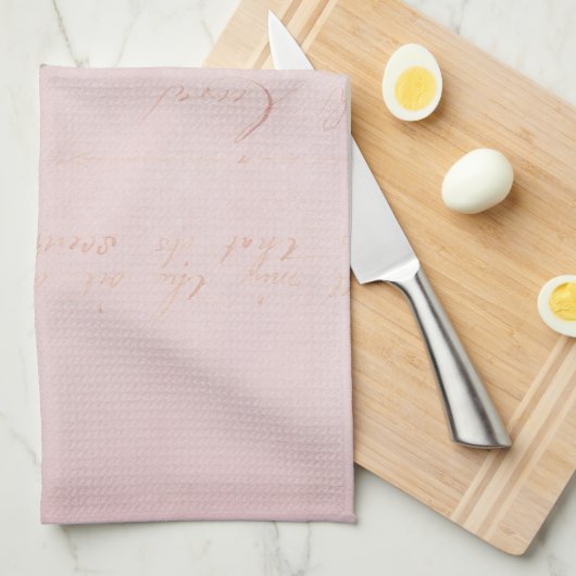  Roos - keukenhanddoek Shabby Chic (Quarter Fold)