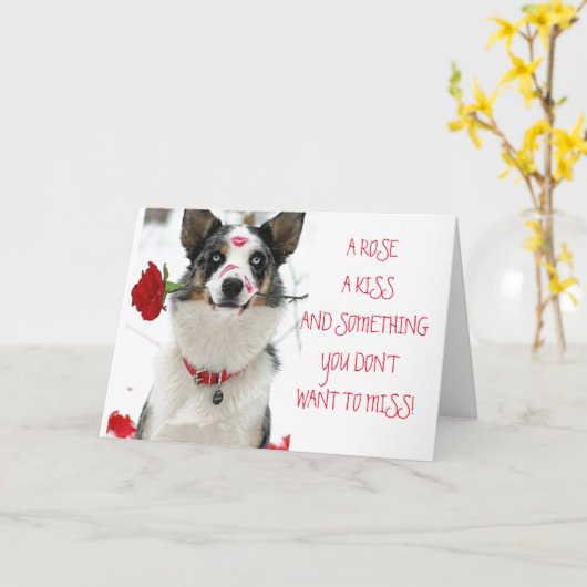 ROOS, KISS EN VERSNIJDEN VAN ONS "JUBILEUM" KAART (Gele Bloem)