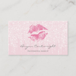 Roos Kiss Lips met subtiele Twinkle Lights make-up Visitekaartje