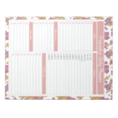  Roos - Klantenplan voor dagelijks gebruik Notitieblok (Voorkant)