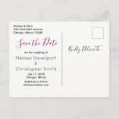 Roos & Klaproos Bloemboeket Huwelijk Save The Date Aankondigingskaart (Achterkant)