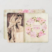 Roos Klasse van 2015 Afstuderen Kaart (Voorkant / Achterkant)