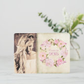 Roos Klasse van 2015 Afstuderen Kaart (Staand voorkant)