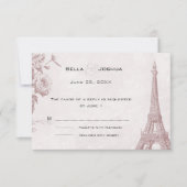  Roos Kleur Eiffeltoren RSVP (Voorkant)
