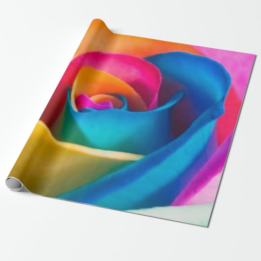 Roos kleuren cadeaupapier (Uitgerold)