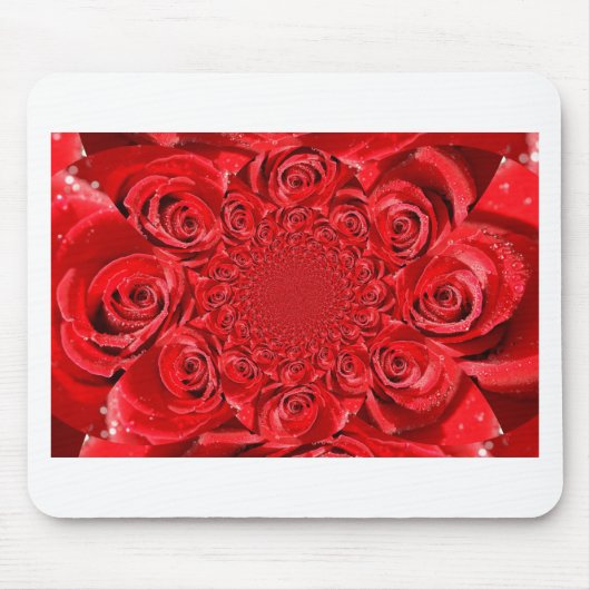 Roos-kleurige wereld: Floral Fantasy Muismat (Voorkant)