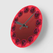 Roos Klok Rood roodroze  klokklokplaat Roos (Hoek)