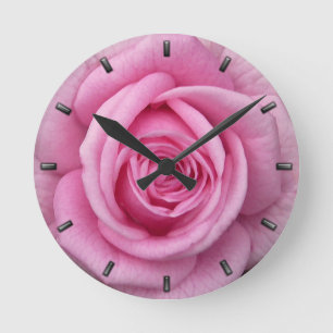 Roos Klok Roze Roos Bloem Muurklok Roos Decor