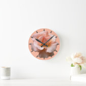 Roos Klok Wildrose Wall Klock Peach Roos Decor (Huis)