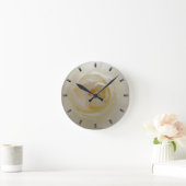 Roos Klok Witte Roos Bloem Muurklok Roos Decor (Huis)