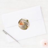Roos knop bruiloft envelop afdichting ronde sticker (Envelop)
