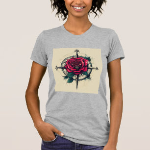 Roos Kompas Tattoo Art TeeT-Shirt T-shirt