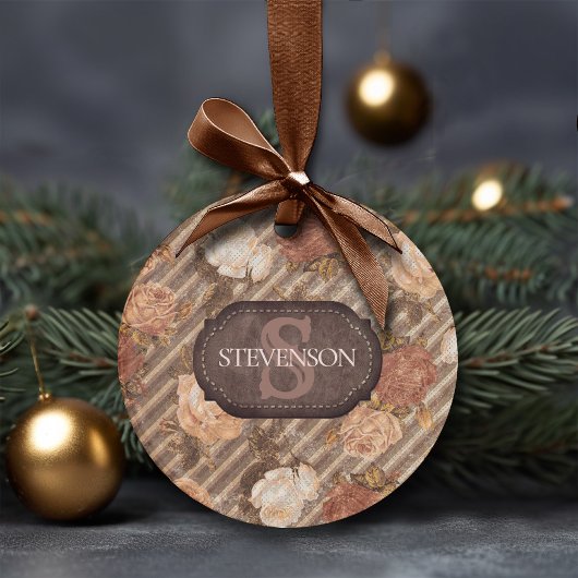 Roos koperschuimsteen | Aangepaste bijtende famil Ornament