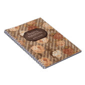  Roos koperschuimsteen | Rustige lederen poëzie Notitieboek (Rechterzijde)